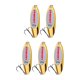 thumbnail image 3 of 5 cucharas de pesca, señuelos de pesca para lances a gran distancia con anzuelos para jigging Oro 21g, 3 of 9