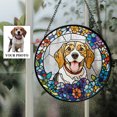 thumbnail image 2 of HOMYGIFTS Personalized Pet Stained Glass Suncatcher – Custom Dog or Cat Window Decor, 2 of 8