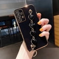 thumbnail image 3 of Love Heart Plush Bracelet Case For Samsung Galaxy A14 A15 A24 A25 A34 A54 A04S A05 A13 A23 A32 A52 Chain Plating Silicone Cover, 3 of 5
