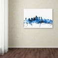 thumbnail image 4 of Trademark Fine Art Michael Tompsett Philadelphia Pennsylvania Skyline II Canvas Wall Art - 30x47, 4 of 4