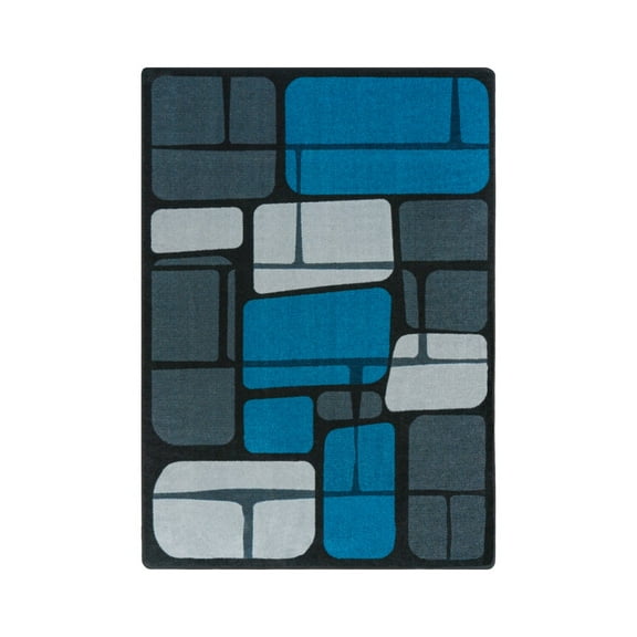 BioStones 10'9" x 13'2" Area Rug In Color Marine-Color:Marine,Material:Nylon