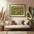 thumbnail image 3 of Water On A Leaf - Photography Nature Botanical Abstract Water Floral Pattern Garden Black Framed Wall Art Print 12 x 18 inches, 3 of 4