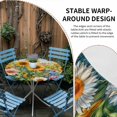 thumbnail image 2 of Spring Yellow Sunflower Round Tablecloth for 36-44 Inch Tables,Fitted Table Cover with Elastic Edge,Butterfly Floral Daisy Country Waterproof Outdoor Table Cloth Protector for Patio Garden Dinner, 2 of 9