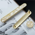 thumbnail image 5 of 2PCS Gold Kitchen Cabinet Handles Nordic Pastoral Furniture Handles Black Dresser Drawer Knobs and Handles Zinc Alloy Hardware, 5 of 7