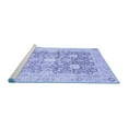 thumbnail image 2 of Ahgly Company Machine Washable Indoor Rectangle Abstract Blue Modern Area Rugs, 2' x 5', 2 of 4