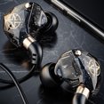 thumbnail image 2 of Audífonos deportivos de alta fidelidad con micrófono, auriculares de música para teléfonos móviles (negro), 2 of 9