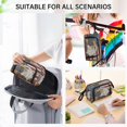 thumbnail image 7 of Nylon Fish Mouth Pencil Case with Large Capacity Zipper Pencil Pouch Majestic Bald Eagle Pencil Bag Organizers, 7 of 7