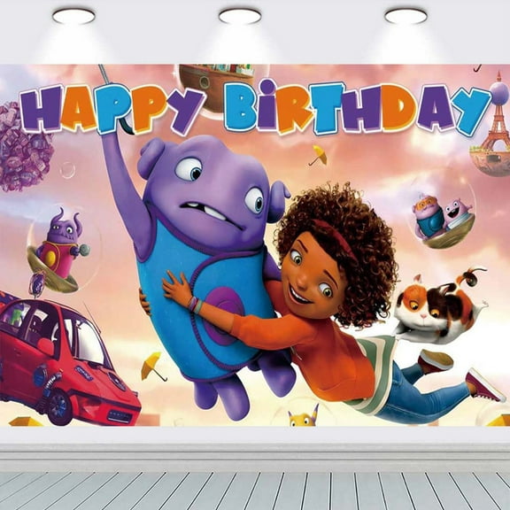 Dreamwork Home Movie Party Supplies Background Backdrop Taspestry Banner Poster Decor Decorations