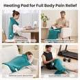 thumbnail image 4 of MaxKare Ultra Soft Heating Pad with 4 Heat Settings & Auto Shut-off for Full Body Stress Relief, 24"x33" - Green, 4 of 12