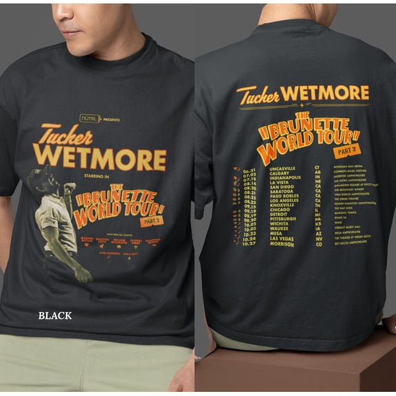 Tucker Wetmore Tour 2026 T-Shirt, Country Music Fan Shirt, Retro Cowboy Concert Tee