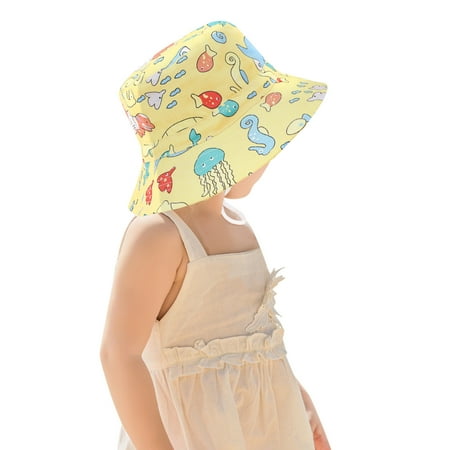 

Fsqjgq Kids Snow Hats Boys Adjustable Outdoor Sun Beach Sun Bucket Summer Kids Spring Strap Hats Cute Chin Hat Cap Cartoon Kids Hats & Caps Winter Trapper Hat Kids Cotton Blend D