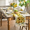 thumbnail image 4 of Sm:)e Summer Sunflowers Placemats Set of 4, 12 x 18 Inch, Vintage Spring Summer Flower Home Kitchen Dining Decor, 4 of 7