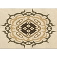thumbnail image 1 of Ahgly Company Tapis Rectangulaire Lavable en Machine Intérieur Transitionnel Vanille Or, 2 Pieds x 5 Pieds, 1 of 7