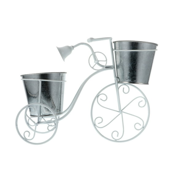 GOOHOCHY 1pc hierro arte bicicleta planta soporte exquisito maceta maceta forma de planta plantas