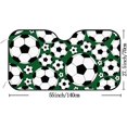 thumbnail image 3 of Car Windshield Sunshade Blocks Sun Visor Protector Football Soccer Balls Foldable Sun Shield For Vehicle Car Truck SUV Van 51x27.5 inches Keep Vehicle Cool, 3 of 6