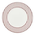 thumbnail image 1 of Holiday Time Christmas Red Stripe Ceramic Dinner Plate, 10.5-inch, Festive Dinnerware, 1 Piece, 1 of 6