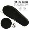 thumbnail image 5 of Knivor Plush Fuzzy Women's Slippers Cozy Warm Slip-On Winter House Slippers for Women Non Slip Rubber Sole Loafers Indoor Outdoor Moccasin Slippers Winter Daily Wear, 5 of 9