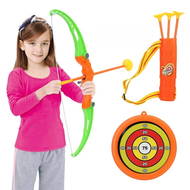 Jouet d'arc pour enfants Fyydes, ensemble de tir à l'arc durable pour  enfants, flèches souples en plastique avec cible de score, jouets pour  enfants, ensemble de jouets de tir à l'arc 