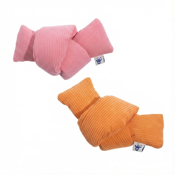 Oodles Durable Looped Knot Dog Toy Set, Pink and Orange, One Size