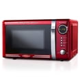 thumbnail image 1 of Nostalgia RMO7RR Rétro 0,7 Pied Cube 700 Watts Comptoir Four à Micro-Ondes, Rouge, 1 of 7