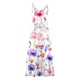 thumbnail image 5 of Ovzne Robes pour Femmes 2025 Robe Femmes Robes d'Été pour Femmes Robe Imprimée Sans Manches Col Rond Robe Décontractée Robes Femmes Robe Imprimée Liquidation, 5 of 5