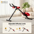 thumbnail image 3 of EDX Ab Machine for Home Gym, Adjustable Ab Workout Equipment with LCD Display, Foldable Core Trainer, 440 lbs Capacity, Red, 3 of 8