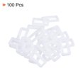 thumbnail image 3 of 25/32 Inch Rectangle Buckle Plastic Webbing Strap Fastener, Bright White, 100 Pack, 3 of 5