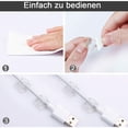 thumbnail image 5 of Clips para cables de 60 piezas, bridas adhesivas para cables, almacenamiento para colgar cables autoadhesivo, puente para cables eléctricos, para gestión de cables, transparente, 14 * 14 * 8 mm, 5 of 5