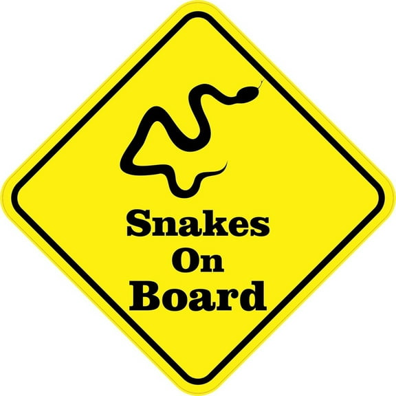 5in x 5in Snakes On Board Sticker