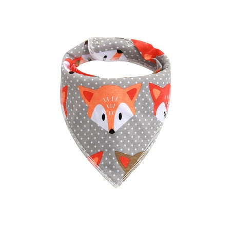 

Relanfenk Toddler Baby Bib Kid Cartoon Feeding Cloth Folding Triangles Scarf Bibs