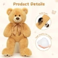 thumbnail image 2 of Oso de peluche Morismos 90 cm para niños y adultos, 2 of 5