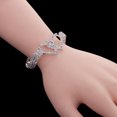 thumbnail image 4 of Brillante de Rhinestone 3 Filas Sunnimix Brazalete cristalino, 4 of 8