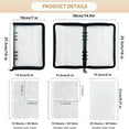 thumbnail image 2 of Sticker Storage Organizer Sticker Collecting Zipper Binder Album Reusable Sticker Collecting Book for Adult with Blank Release Paper and Pocket, A5 Sticker Album for Collecting Sticker, 2 of 6