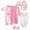 L101-Pink, variant on CAUYDYNewborn Baby Boy Girl Organic Cotton Cute Layette Set and Giftset For 0-3 Months0-3 ML101-Multicolor,0-3 M)