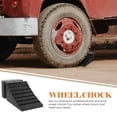 thumbnail image 3 of SOPOTUTU Car Tire Wheel Chock in Black Rubber for Portable Lightweight Automotive Use, 3 of 6