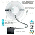thumbnail image 2 of Luxrite 10 inch LED Recessed Light with J-Box 22/29/37.5W, 3 Color Selectable, Dimmable, 2300/3000/3700 Lumens, Wet Rated, 2 of 8