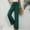 Green, variant on Ayolanni Black Womens Pants Plus Size Wide-Leg High Rise Solid Drawstring Pants Trousers Pants for Women XL