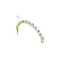 thumbnail image 4 of Green Acrylic Nose Bone with Clear Cz Gem, 4 of 7