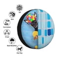 thumbnail image 5 of Gaeub Prague Ratter Dog in Bathtub 14-17in Tire Cover, Spare Tire Cover, for Camper Caravan, Trailer, Car, Truck, SUV, Jeep - 16 inch, 5 of 9