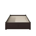 thumbnail image 3 of Leo & Lacey Solid Wood Urban Full Storage Platform Bed in Espresso, 3 of 7