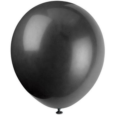 Latex Balloons, Jet Black, 12in, 10ct (Pack of 3)