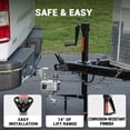 thumbnail image 2 of Uriah Products Sidewind a-Frame Turbo Trailer Jack | 2,000 lbs Lift Capacity, Manual or Drill Power, 2 of 4
