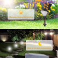 thumbnail image 3 of Solar Spotlight Outdoor Garden Landscaping Lights, 2pcs LED Landscape Lighting Garden Solar Spotlight Outdoor IP65 Waterproof Aisle Lighting Garden Pa, 3 of 5