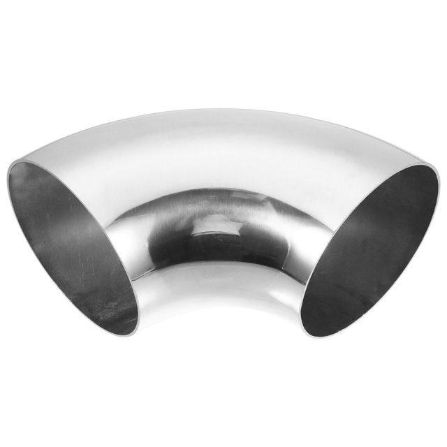 Tubo Curvado de Acero Inoxidable Unique Bargains OD 5 Pulgadas 90 Grados Tono Plateado