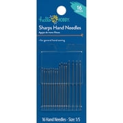 Hello Hobby Sharps Steel Hand Needles, Sizes 1/5, 16 Pieces