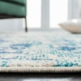 thumbnail image 4 of SAFAVIEH Madison Flowers Vintage Abstract Area Rug, Ivory/Turquoise, 6'7" x 6'7" Square, 4 of 8