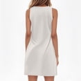 thumbnail image 3 of Short Dresses for Women 2025 Summer Casual Sleeveless V-Neck Tank Dress Flowy A-Line Beach Vacation Sundresses, 3 of 6