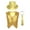 Gold, variant on TiaoBug Kids Boys Hip-hop Jazz Performance Dance Costume Sequins Vest Waistcoat with Hat Necktie Set Black 7-8