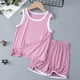 thumbnail image 4 of Conjunto de pijama de verano para niño REDARER: camiseta sin mangas y pantalones cortos holgados para mayor comodidad en casa, talla 6-7 años, 4 of 4