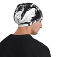 thumbnail image 5 of Naloa Abstract Eagle Ink Soft Beanie Hat, Knit Beanie Daily Beanie in Fine Knit for Women Men Winter Travel, Outdoor, 5 of 7